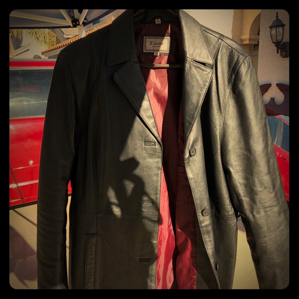 Women’s xl real leather jacket